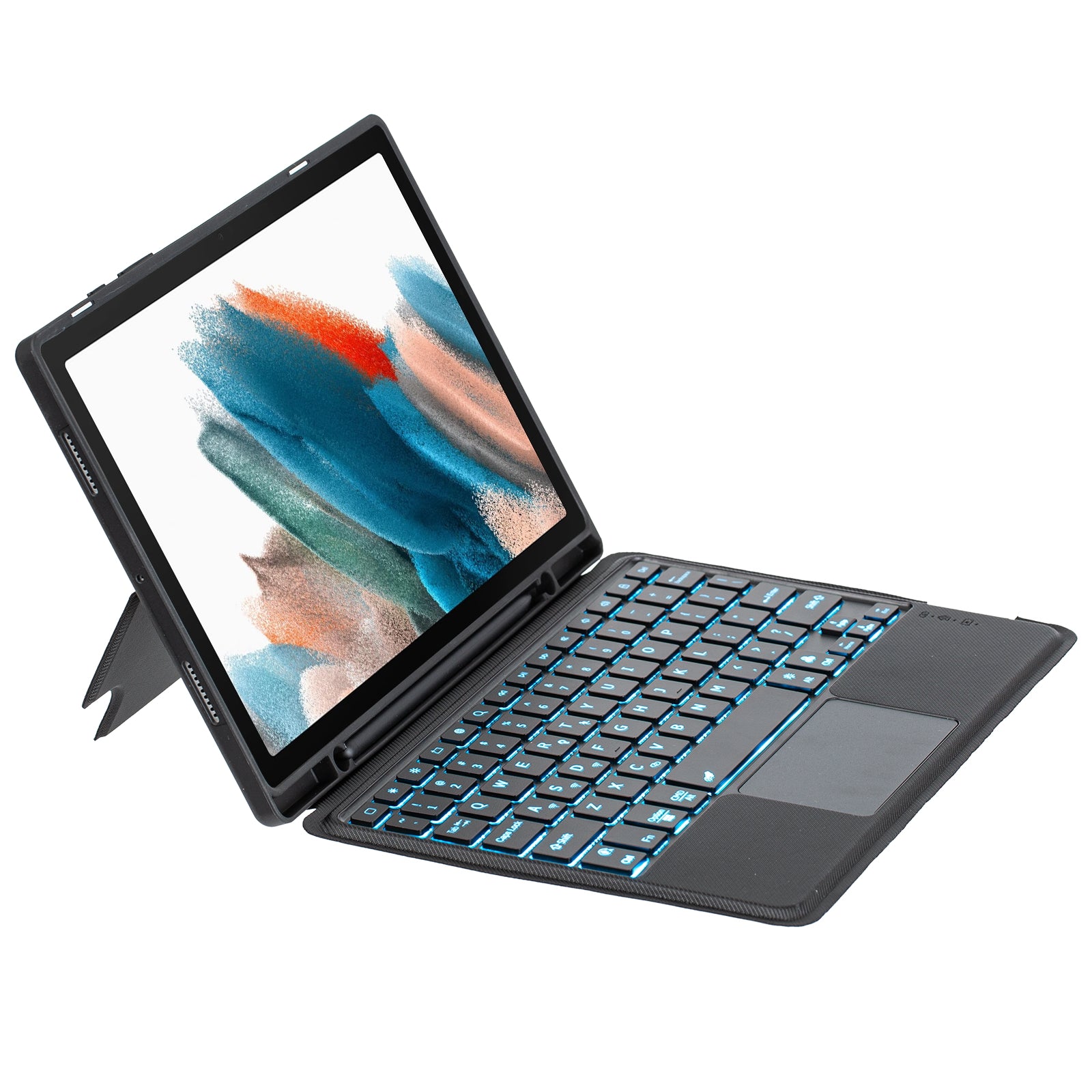 TA08B-AS pro Samsung Galaxy Tab A8 10.5 (2022) / A8 10.5 (2021) 2v1 Bluetooth klávesnice Smart Tablet Case Stojan s držákem pera / touchpadem TA08B-AS pro Samsung Galaxy Tab A8 10.5 (2022) / A8 10.5 (2021) 2v1 Bluetooth klávesnice Smart Tablet Case Stojan s držákem pera / touchpadem